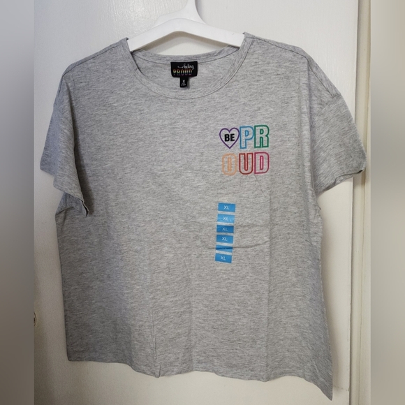 LGBTQ Feeling Proud, Womens Pride T-Shirt, Pride Month, Gray - Picture 2 of 6